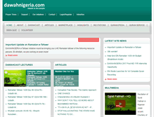 Tablet Screenshot of dawahnigeria.com